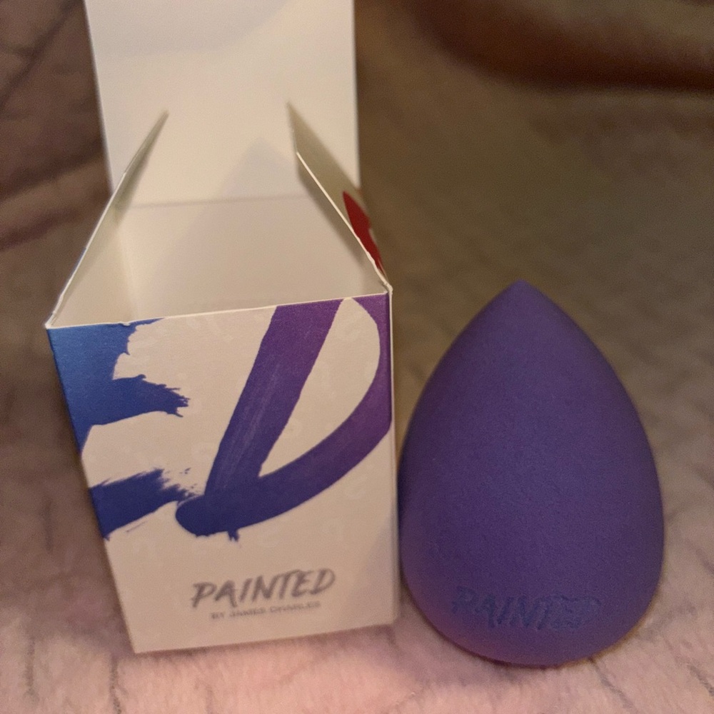 painted by james charles purple beauty blender